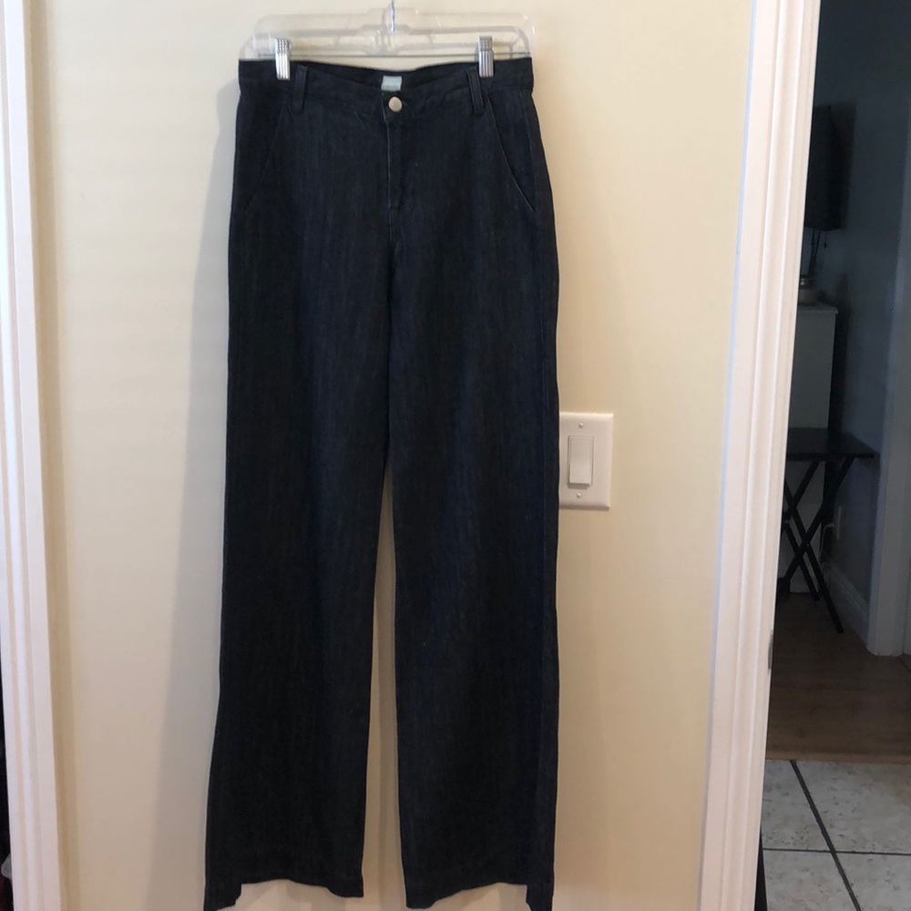 J Brand Dark Blue Flare & Wide Leg Jeans